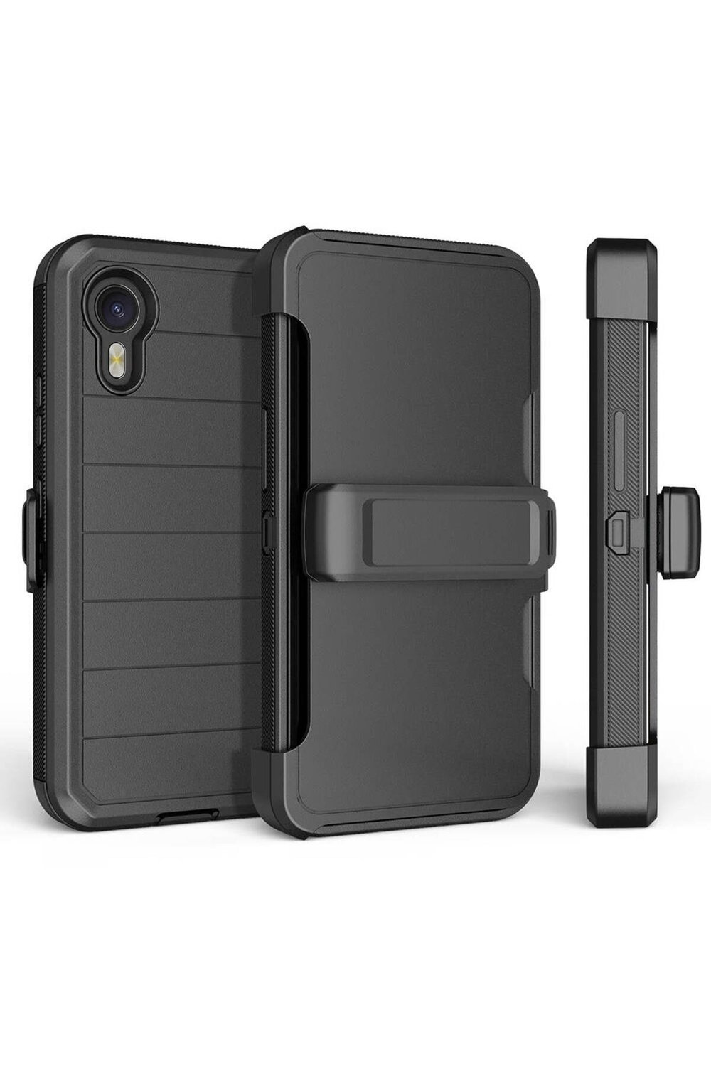 Galaxy XCover7 Pro Kılıf NVTH Double Clip Kapak - Siyah