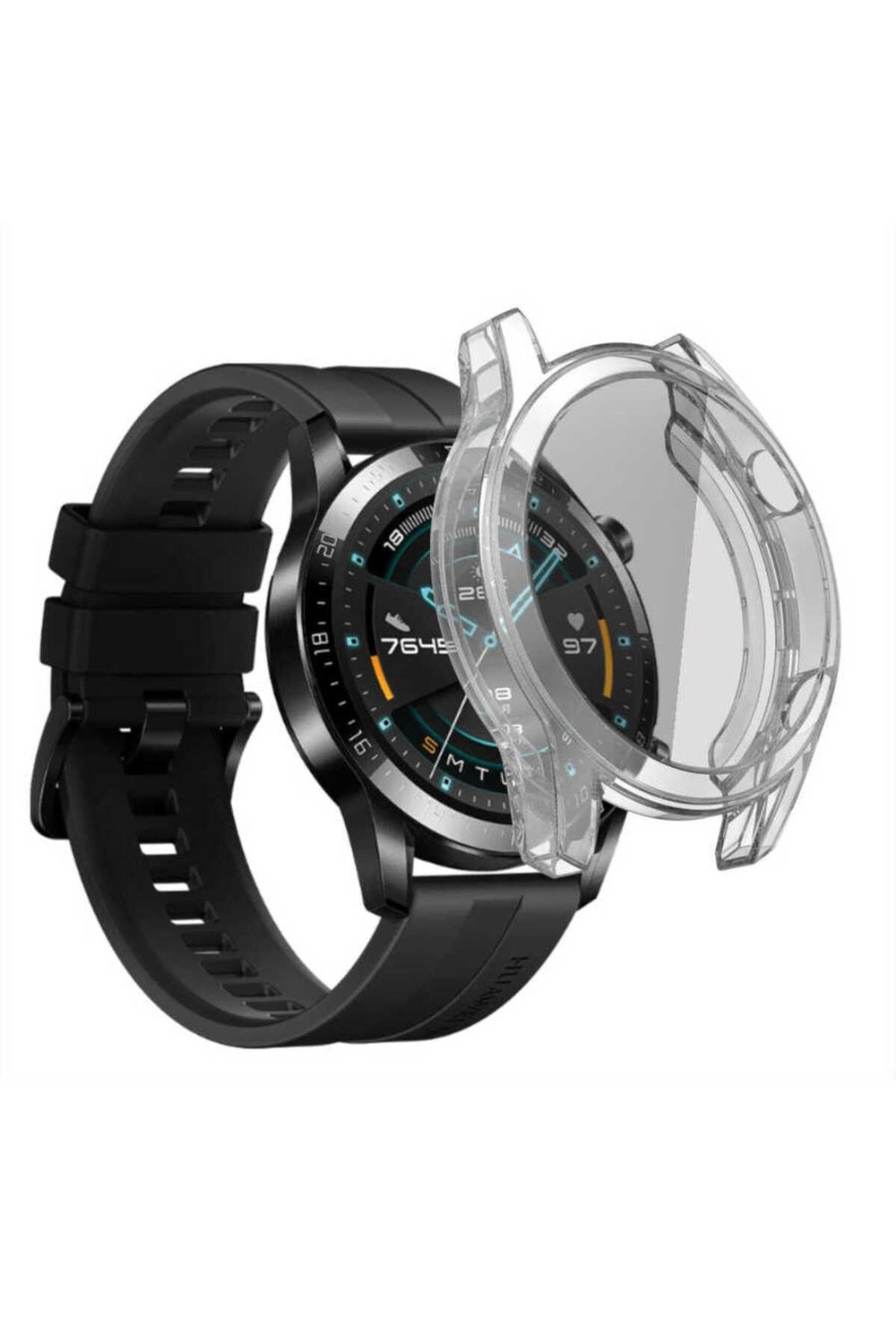 Huawei GT2 46mm NVTH Watch Gard 02 Ekran Koruyucu - Renksiz