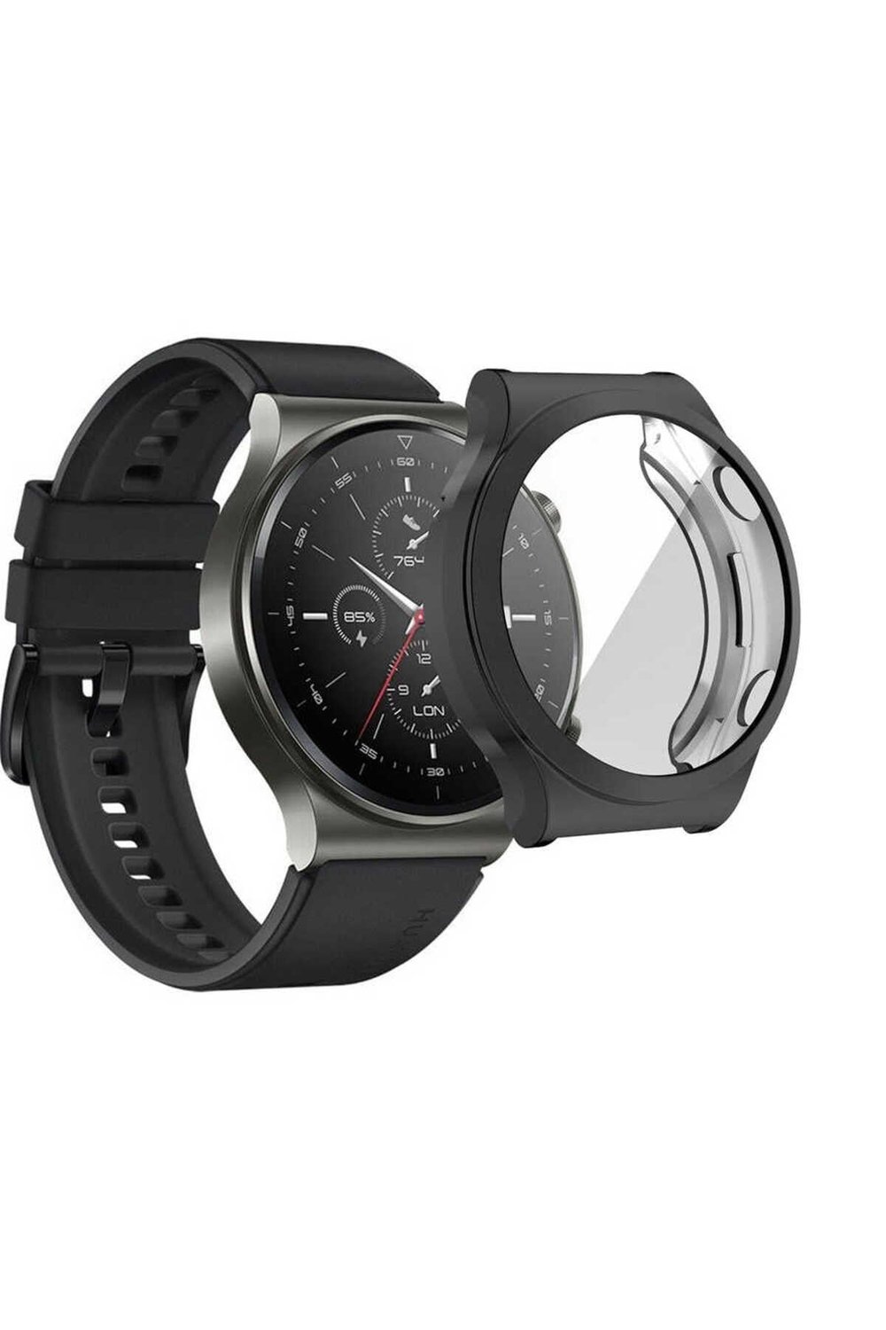 Huawei Watch GT2 Pro NVTH Watch Gard 02 Ekran Koruyucu - Siyah