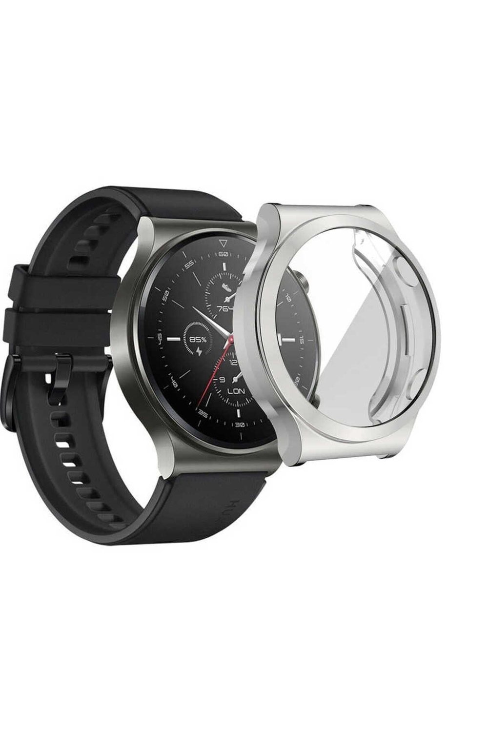 Huawei Watch GT2 Pro NVTH Watch Gard 02 Ekran Koruyucu - Gümüş