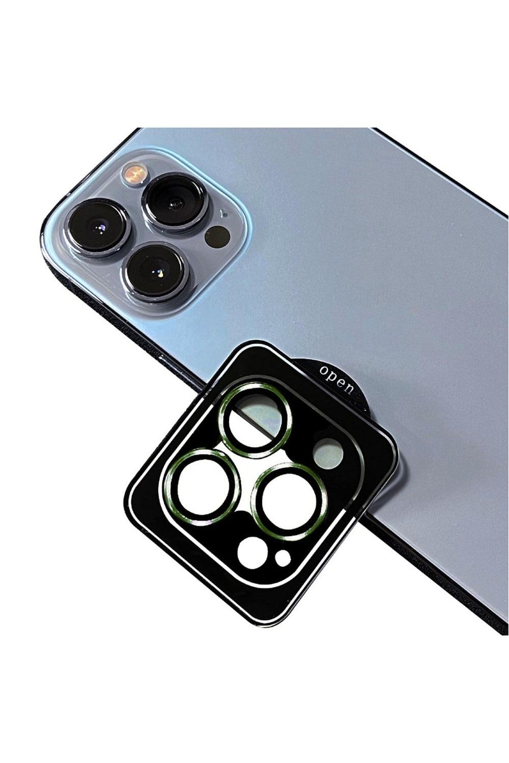 iPhone 11 Pro Uyumlu NVTH CL-09 Kamera Koruyucu-Koyu Yeşil