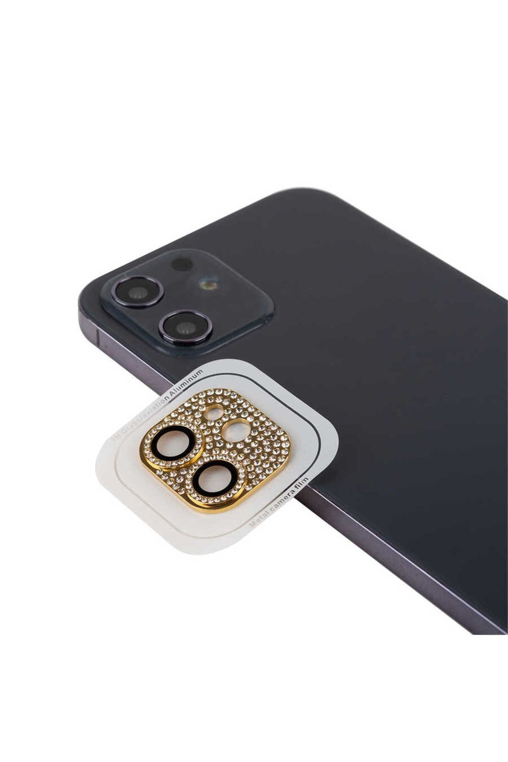 iPhone 12 Mini Uyumlu NVTH CL-08 Kamera Koruyucu-Gold