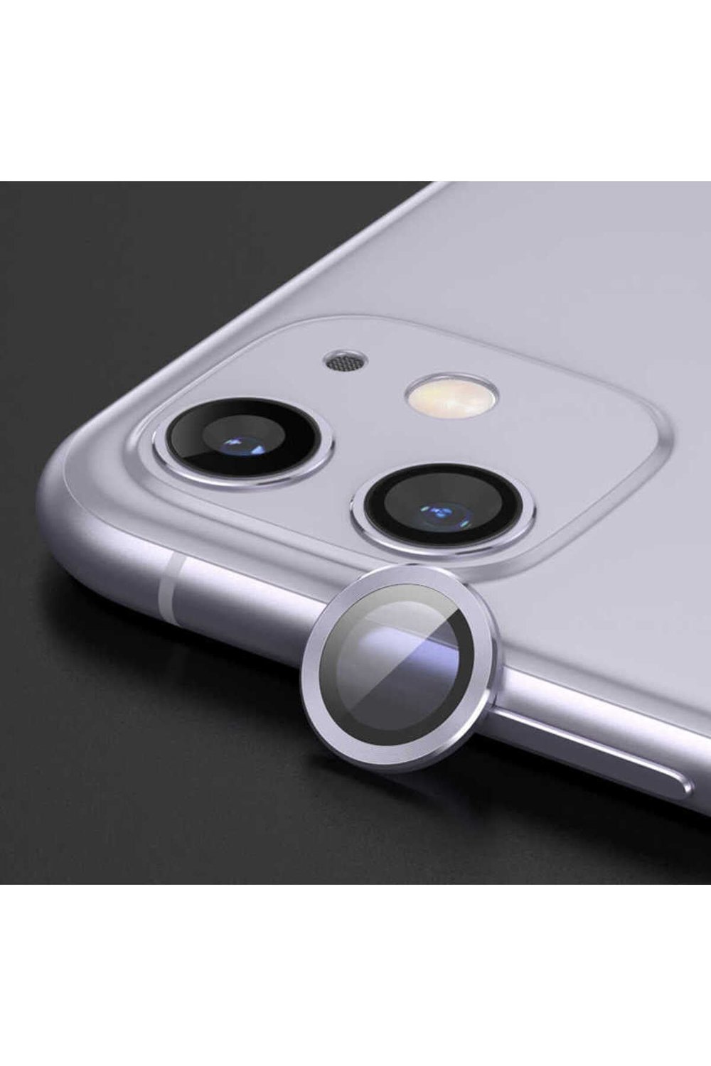 iPhone 12 Pro Uyumlu NVTH CL-02 Kamera Koruyucu-Lila