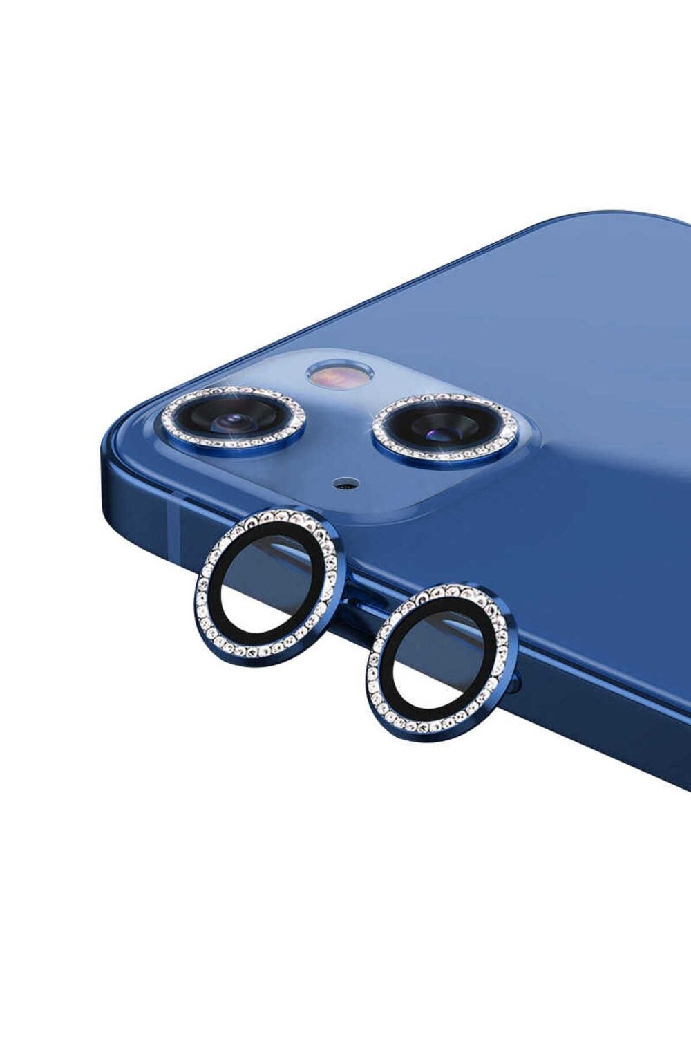 iPhone 13 Uyumlu NVTH CL-06 Kamera Koruyucu-Mavi