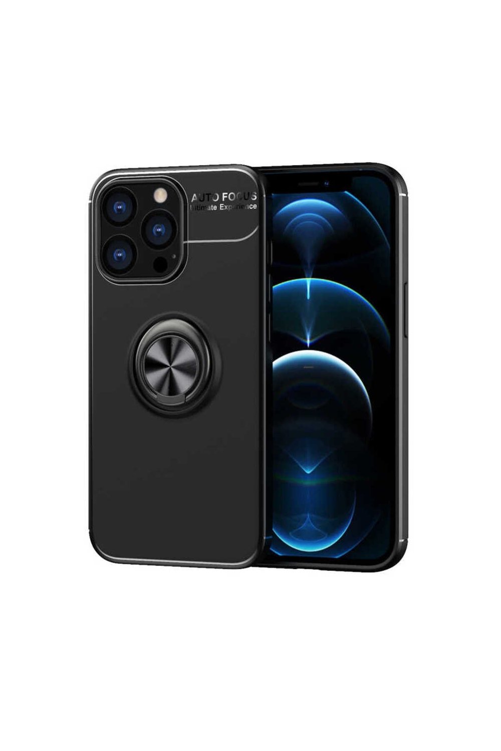 iPhone 14 Pro Uyumlu NVTH Ravel Silikon Kılıf-Siyah