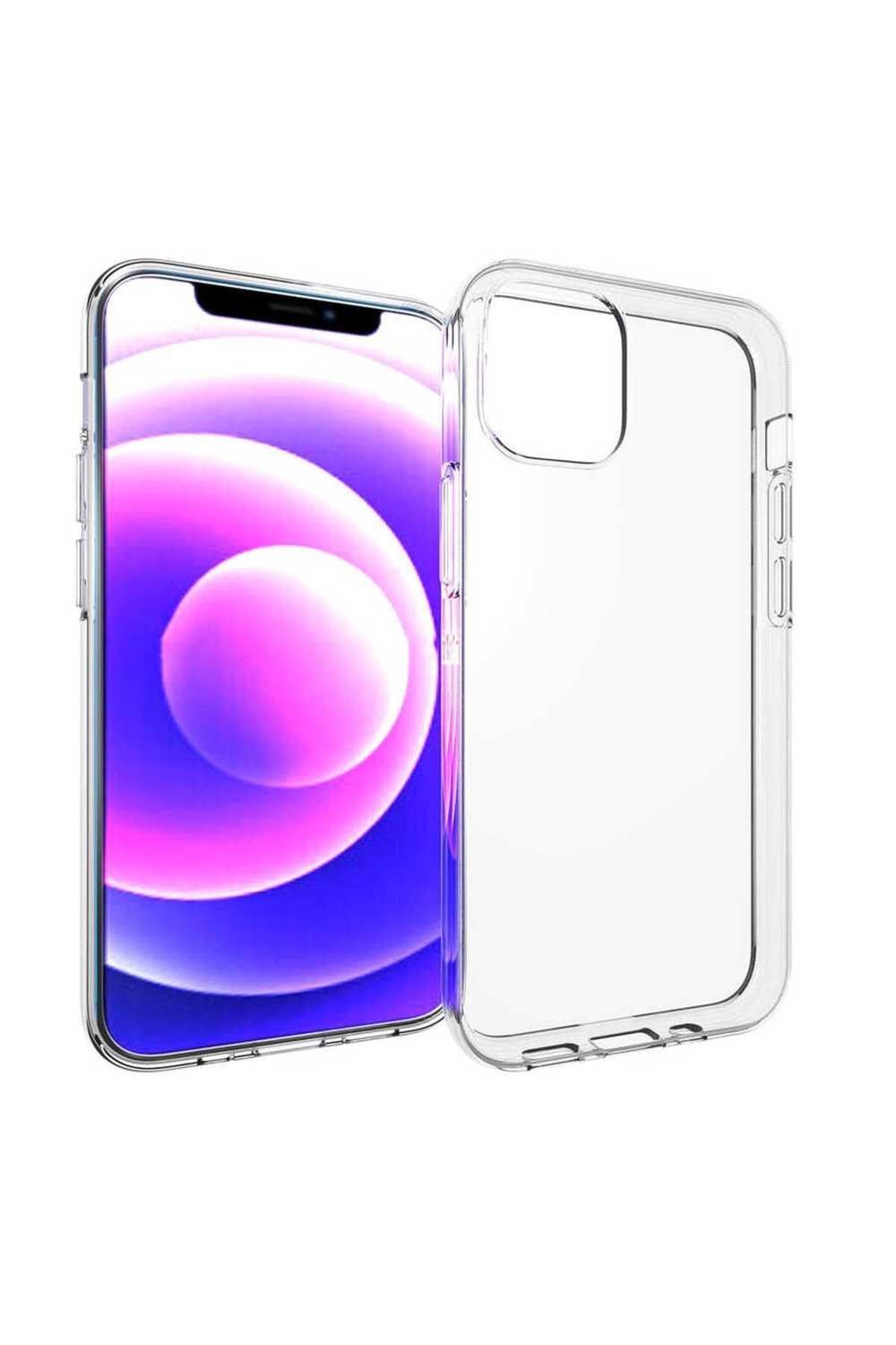 iPhone 15 Plus Uyumlu NVTH Süper Silikon Kılıf-Renksiz