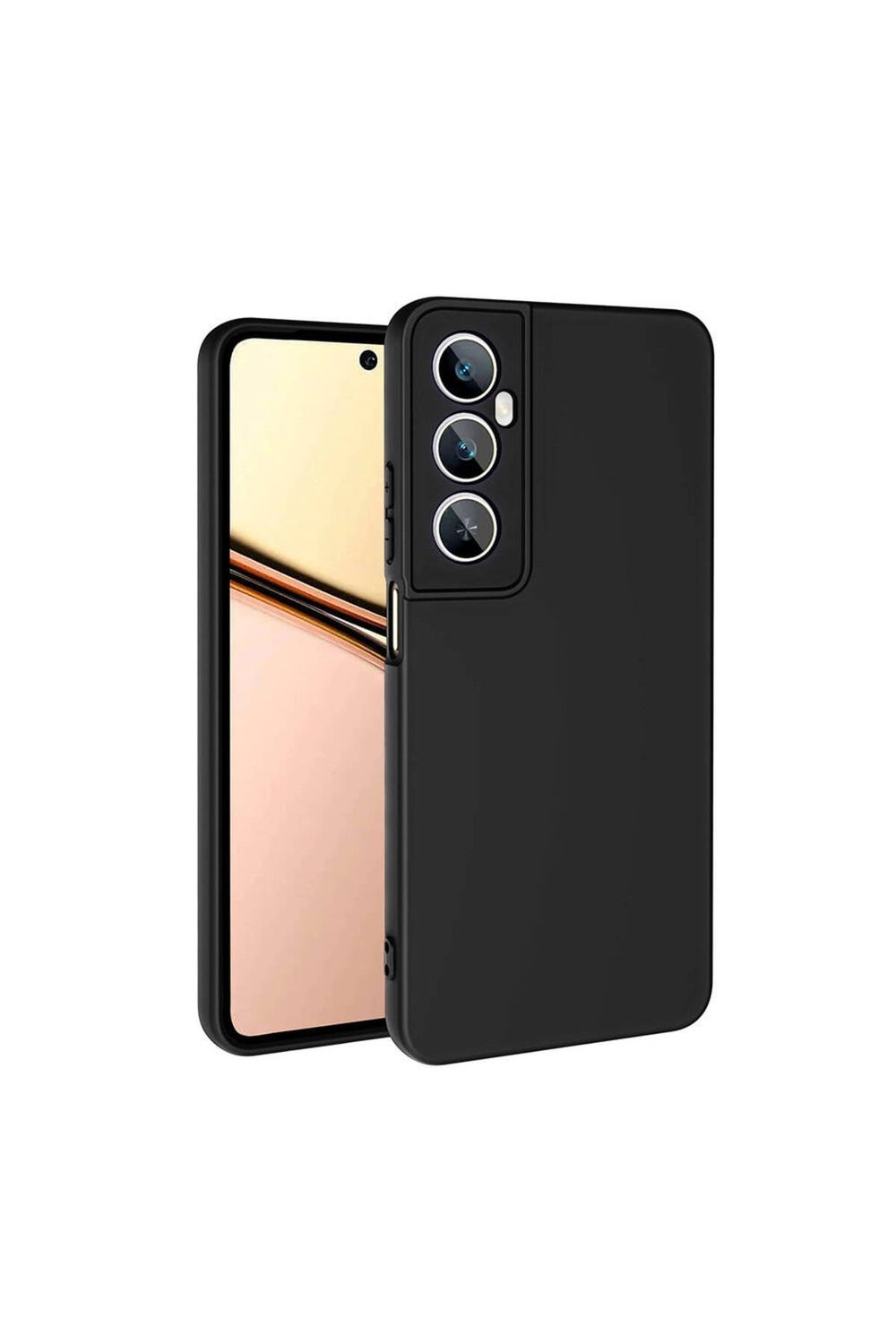 Realme C65 4G Kılıf NVTH Mara Lansman Kapak-Siyah