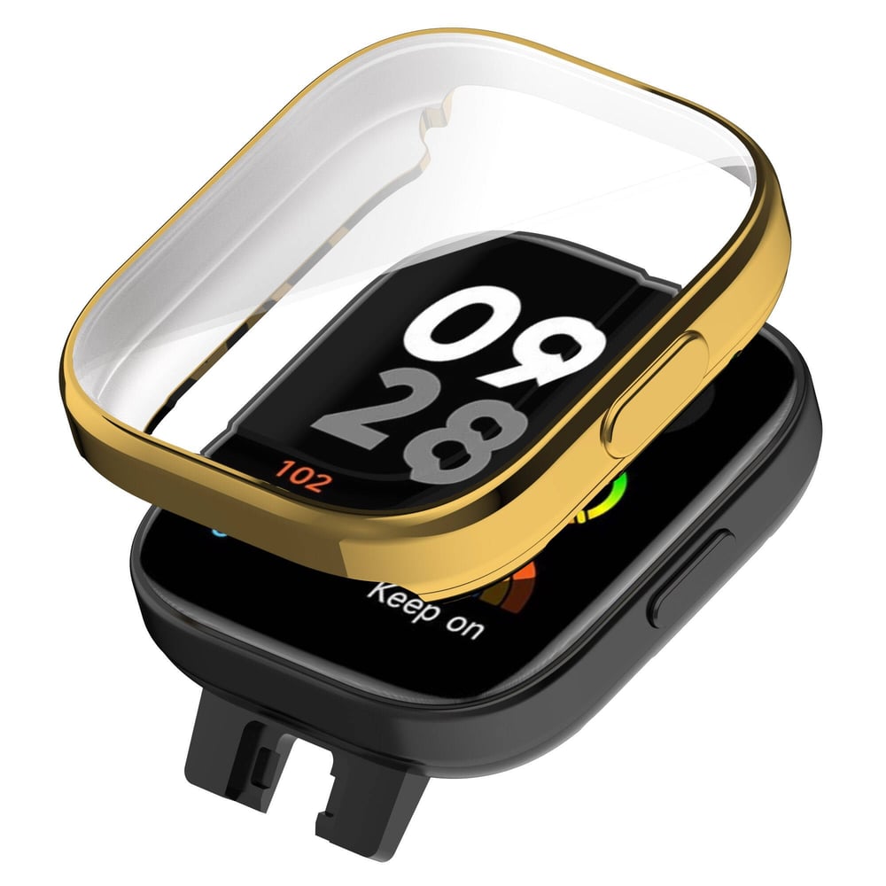 Redmi Watch 3 360 Derece Korumalı Kasa ve Ekran Koruyucu NVTH Watch Gard 30 - Gold
