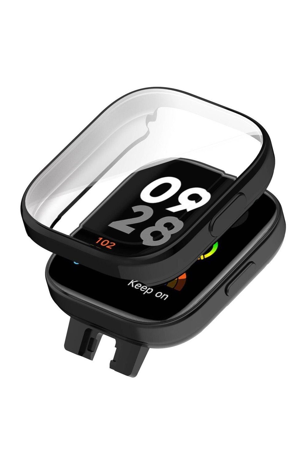 Redmi Watch 3 360 Derece Korumalı Kasa ve Ekran Koruyucu NVTH Watch Gard 30 - Siyah