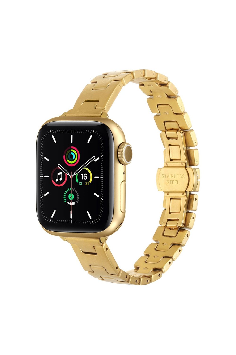 Watch 42mm NVTH KRD-150 Metal Kordon Strap Kayış - Gold