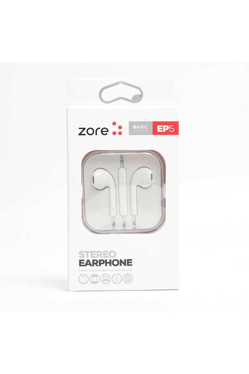 Zore EP5 Basıc Serisi 3.5mm Kulaklık - Beyaz