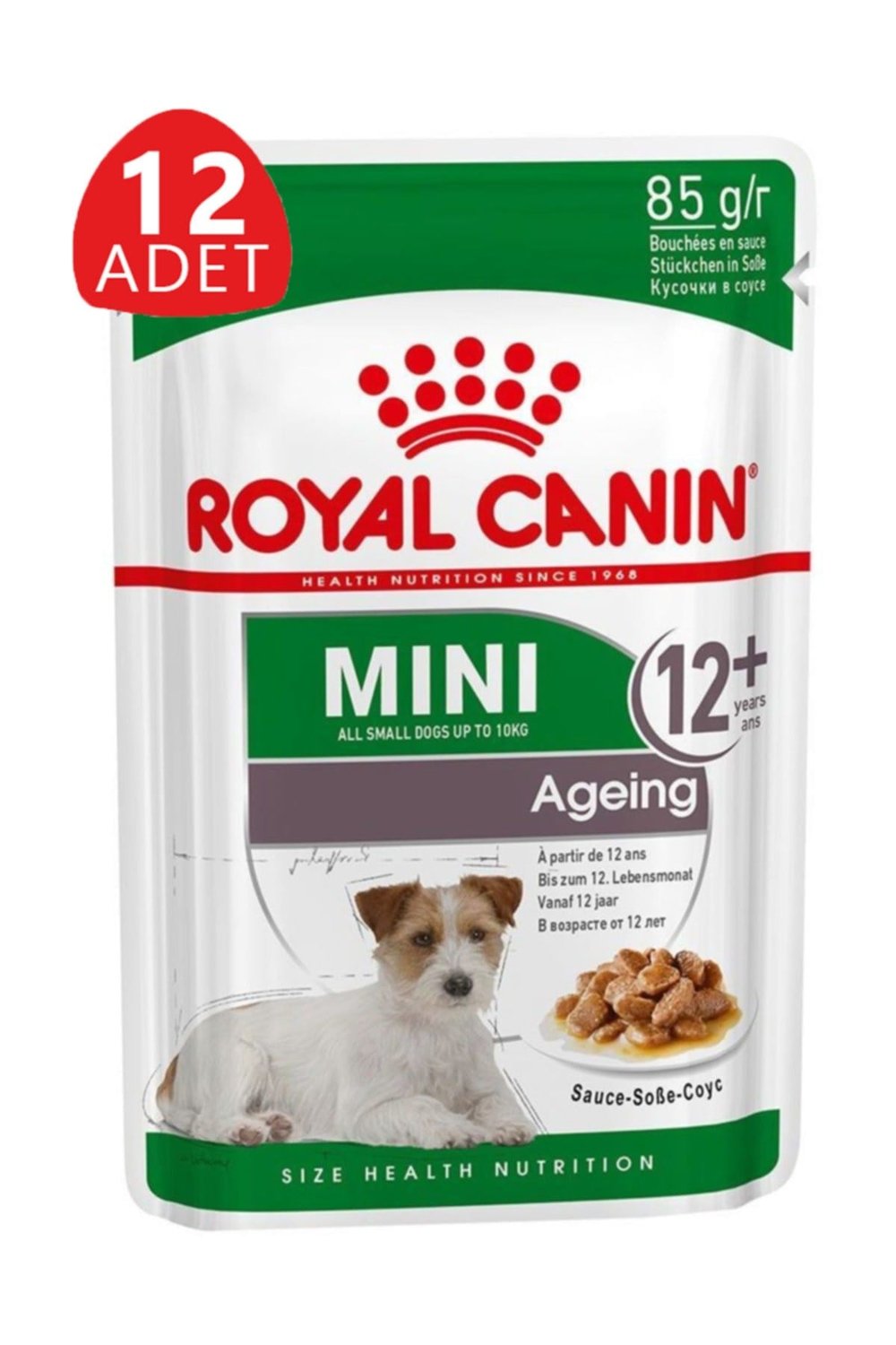 Mini Ageing +12 Yaşlı Köpek Pouch 85 Gr 12 Adet