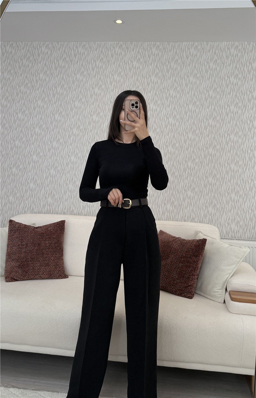 Uzun Kollu Body Siyah