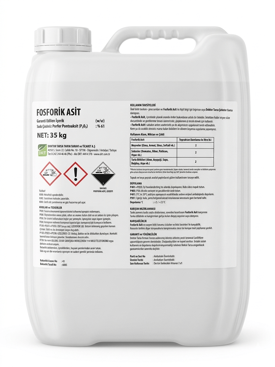 FosforikAsit 35 KG DOKTOR TARSADOKTOR TARSAFosforikAsit 35 KG DOKTOR TARSA