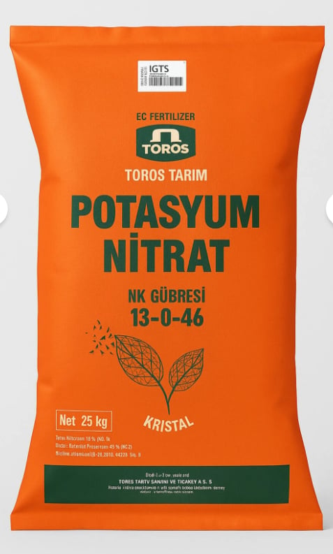 Toros Potasyum Nitrat (13-0-46) 25 KGTOROS Toros Potasyum Nitrat (13-0-46) 25 KG