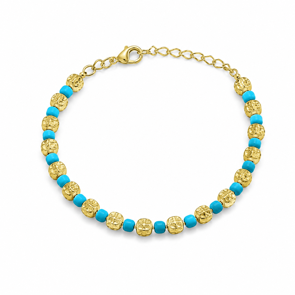 Blue Coin Bracelet
