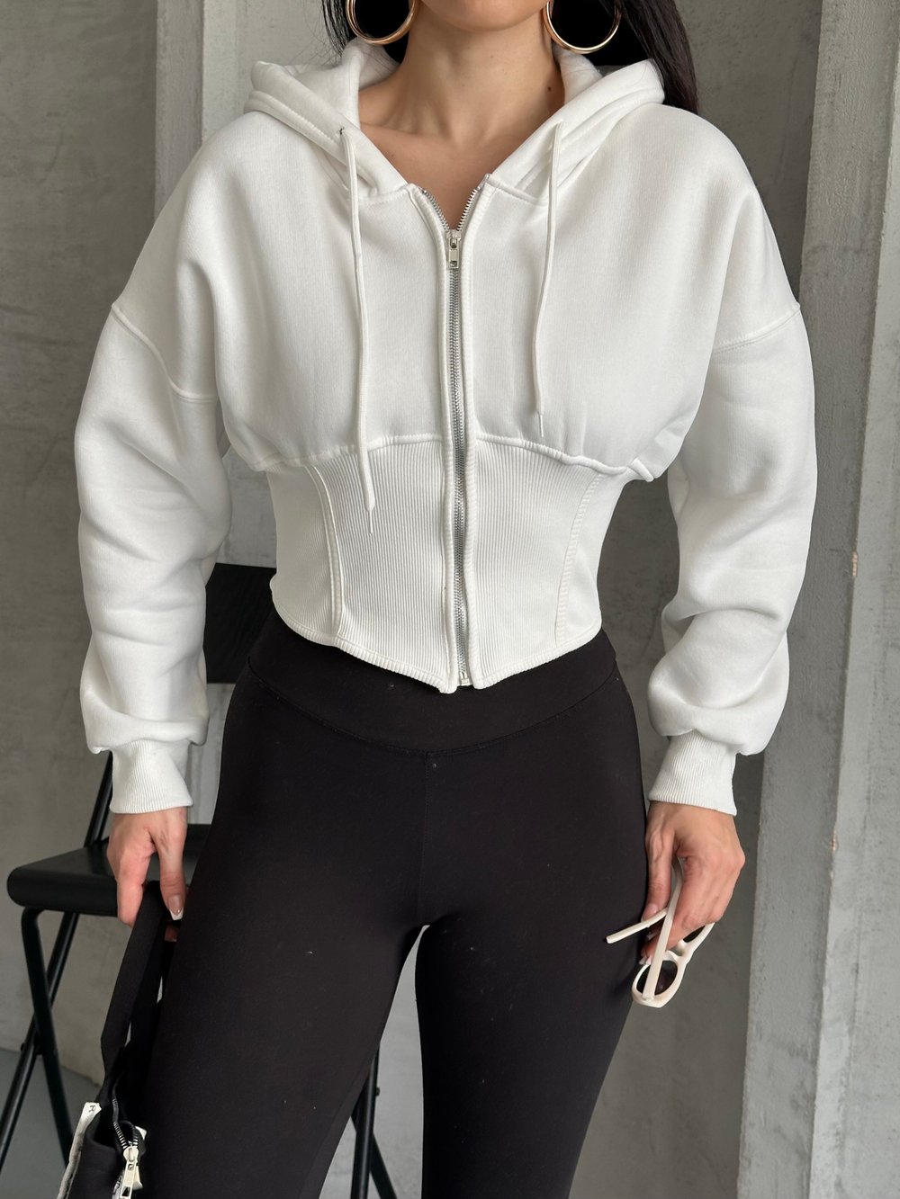 Korse Marşet Sweaters Krem