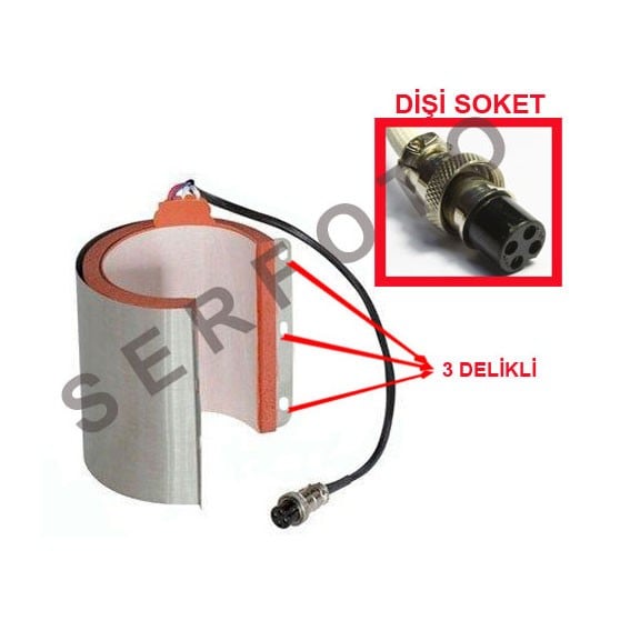 Kupa  Presi Rezistansı  ( 3 delikli / dişi soketli)