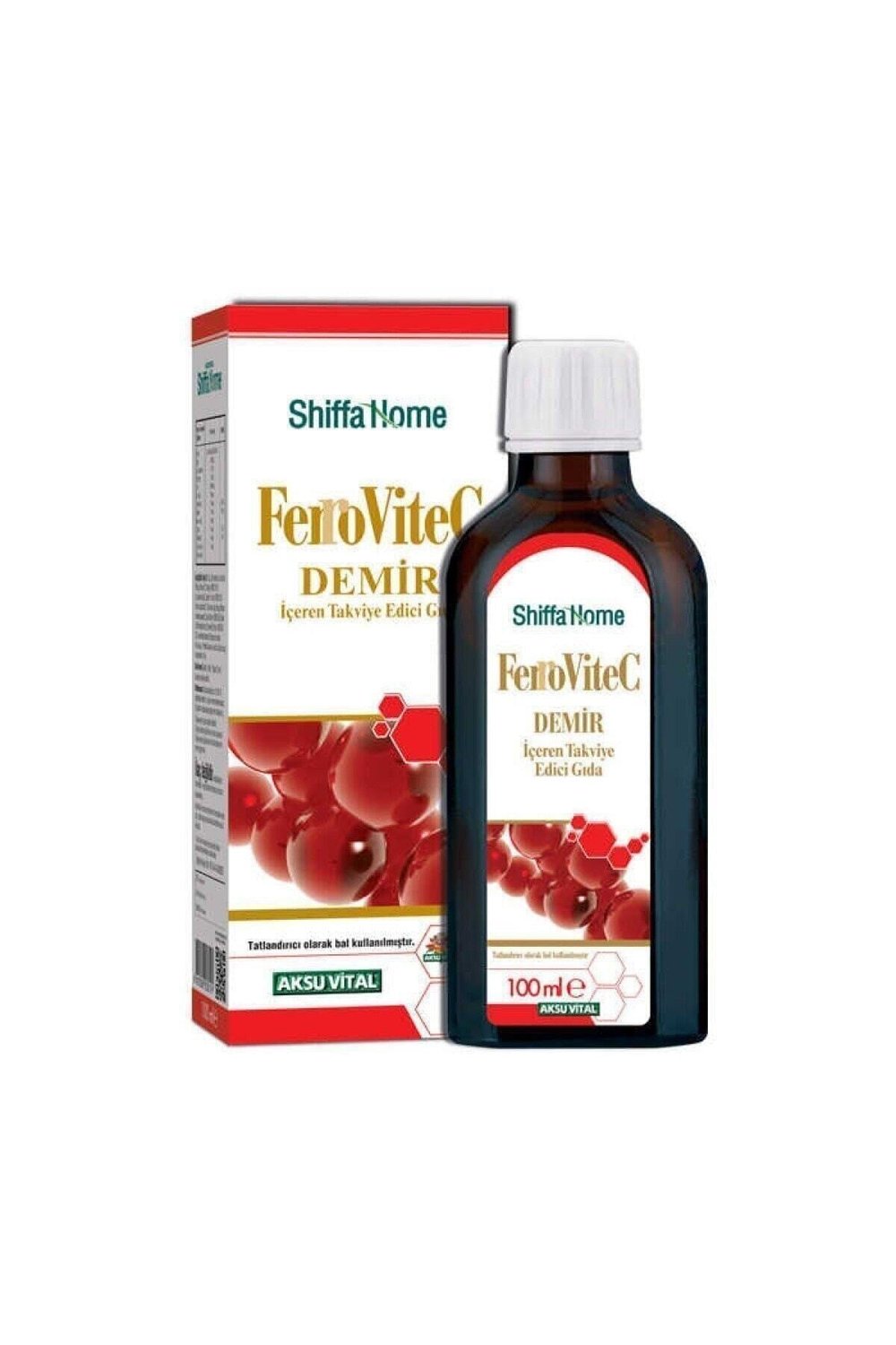 Aksu Vital Ferrovitec Demir İçeren Takviye Edici Şurup 100 ml