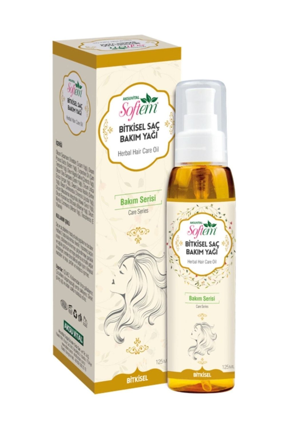 Saç Bakım Yağı 125 Ml Bitki Diyarı Mağazasında