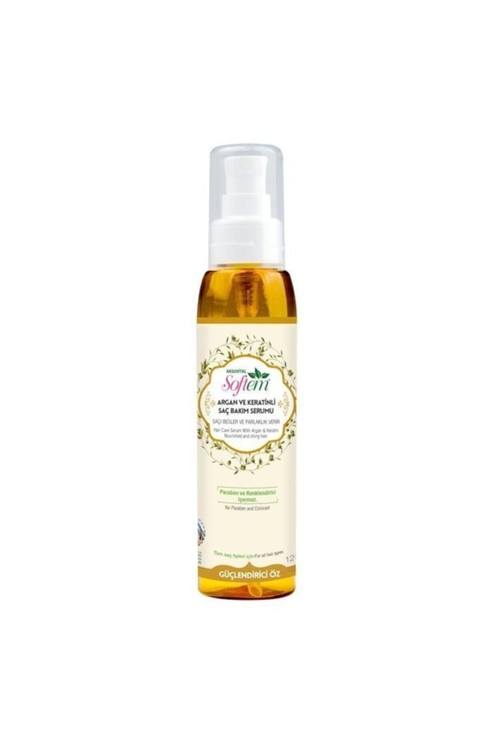 Softem Doğal Argan Ve Keratinli Saç Bakım Serumu 125 ml