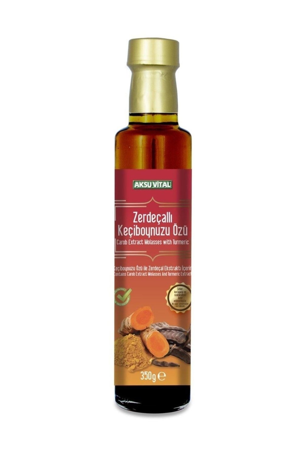Zerdeçallı Keçiboynuzu Özü Doğal Harnup 350 Gr Kurkumin