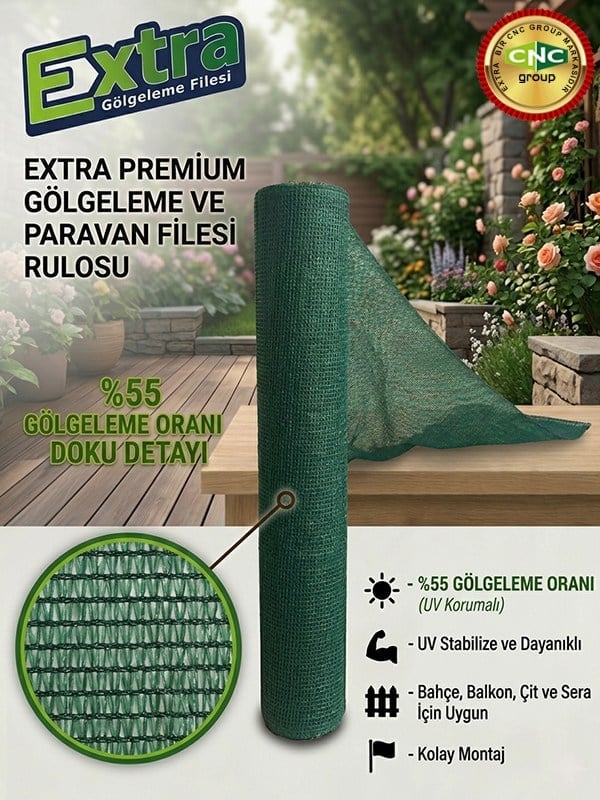 EXTRA GÖLGELEME FİLESİ  %55 - 45 GR/M2
