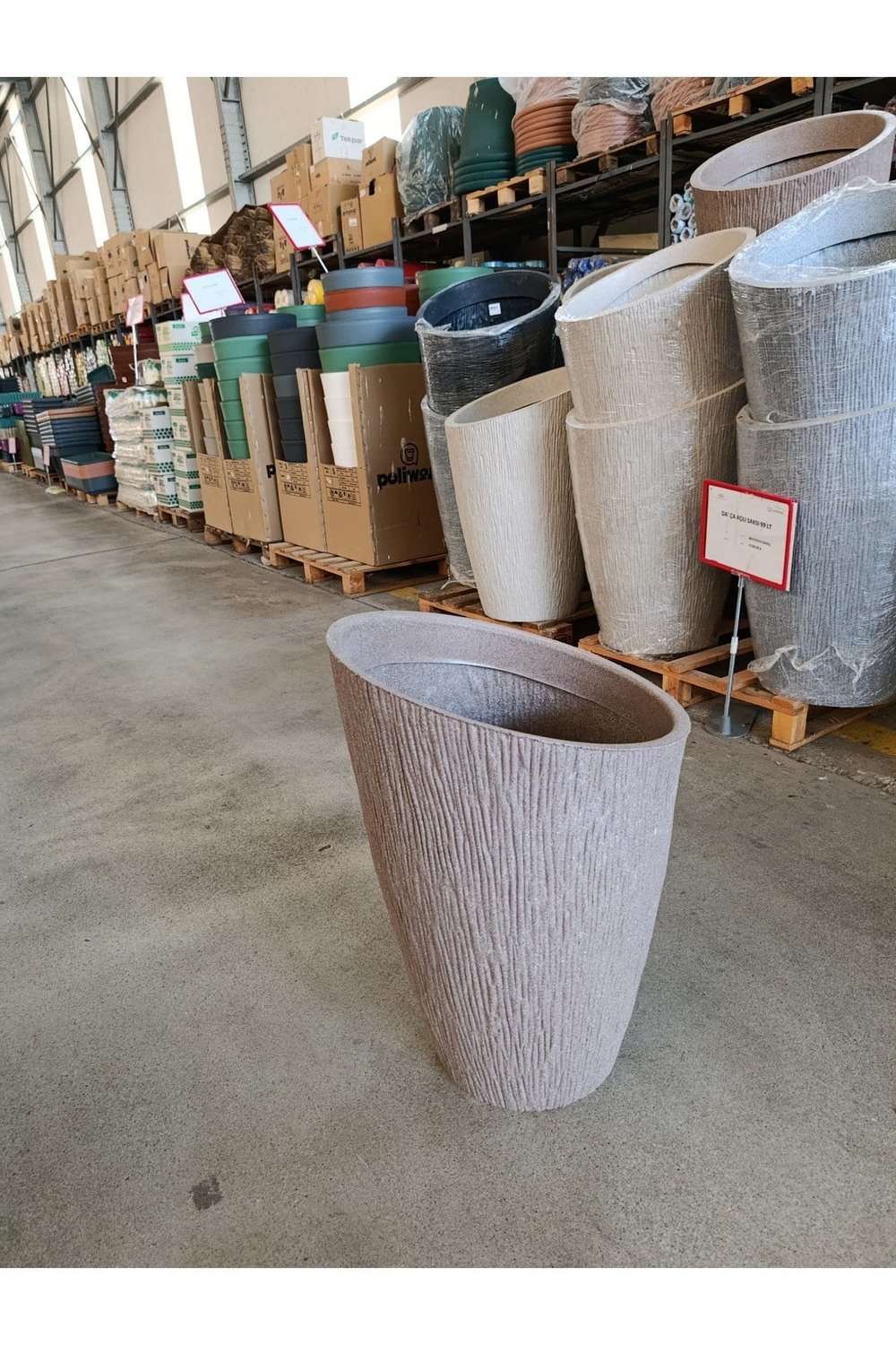 65 Litre Datça Dizayn Fiberglas Saksı