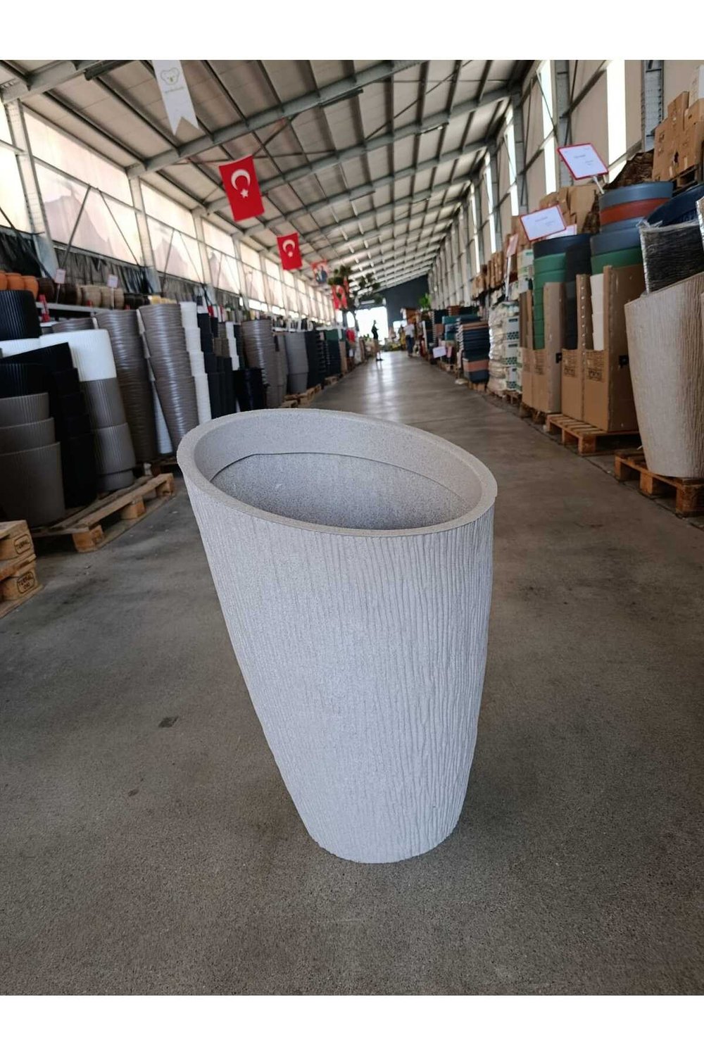 65 Litre Datça Dizayn Fiberglas Saksı