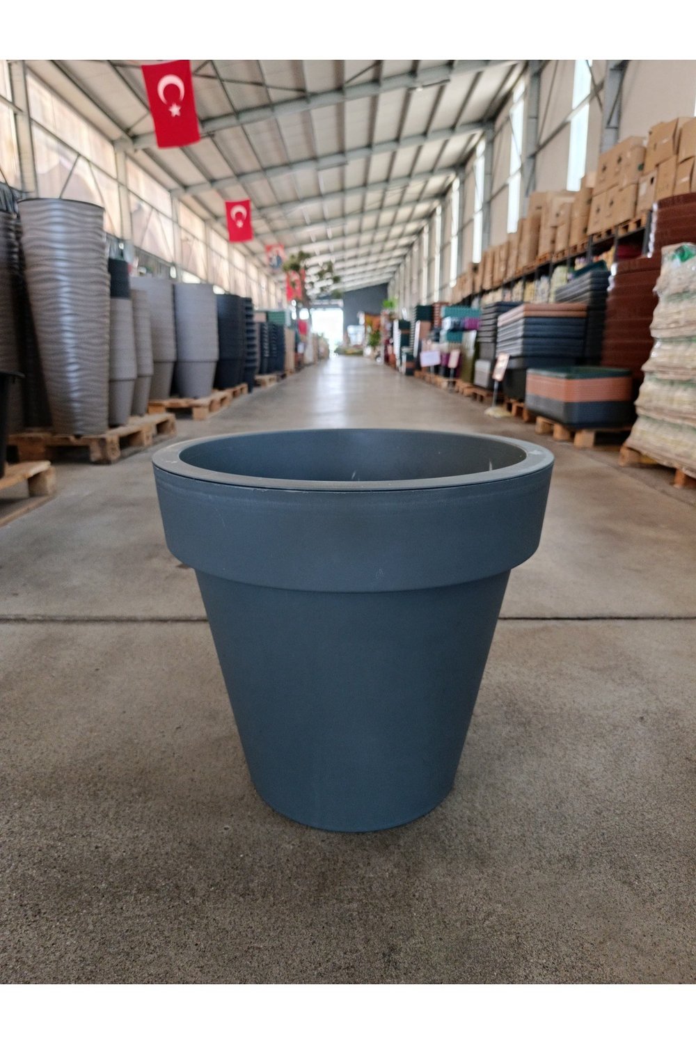 75 Litre Çift Katmanlı Su Hazneli Sert Plastik Fulya Saksı