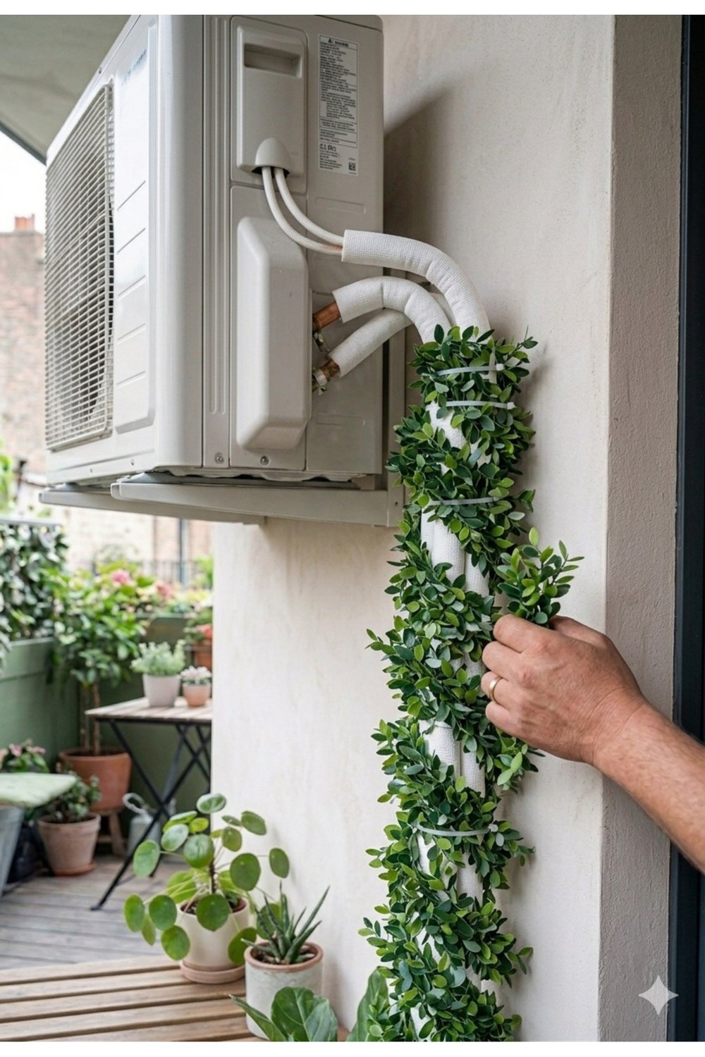 8 Metre Yapay Boru Sarmaşığı Dolgun Yapraklı Çit Balkon Bahçe Dekorasyon Sarmaşık Filiz