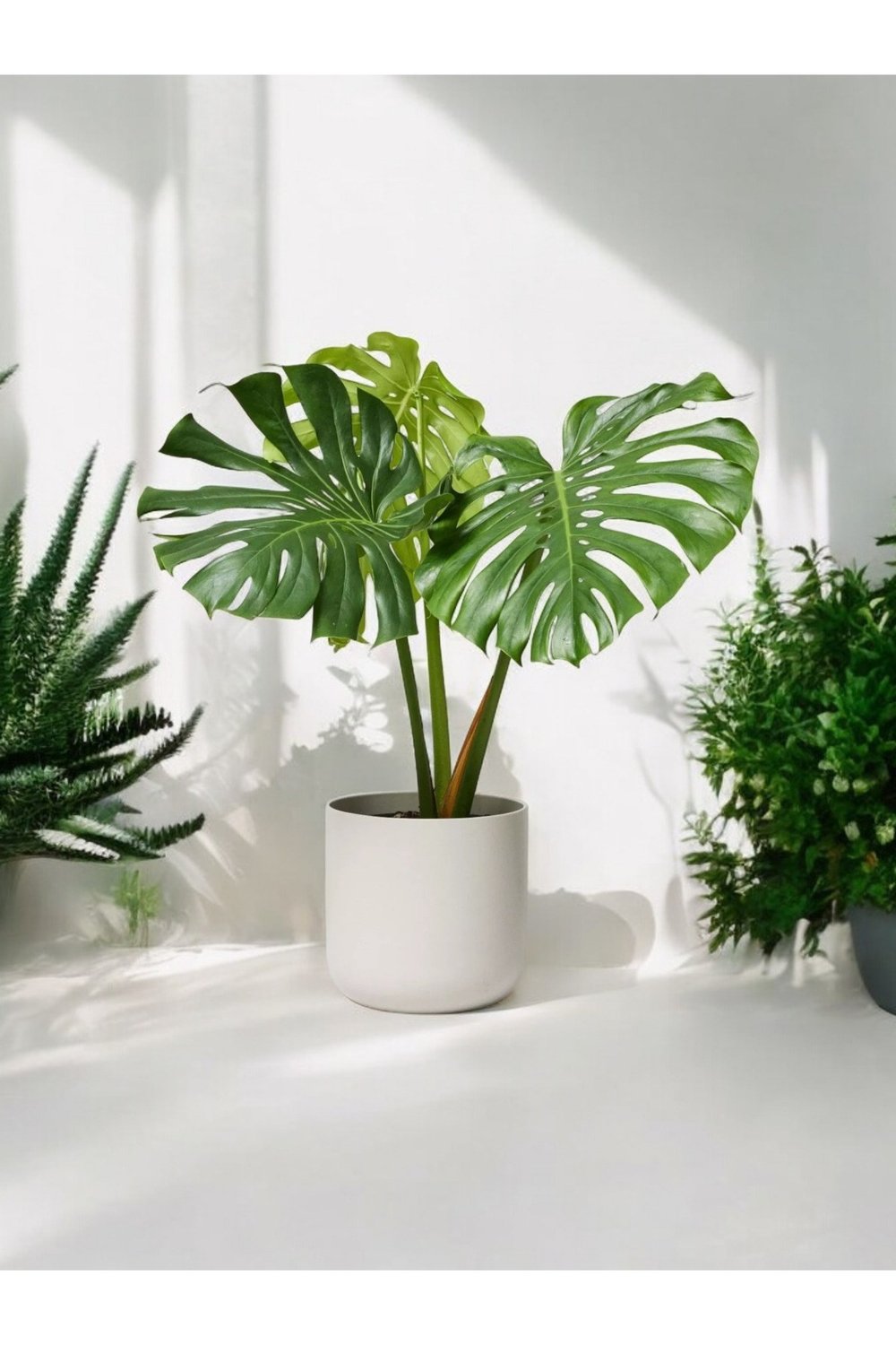 Deve Tabanı Monstera Dekoratif Saksıda 50-60 cm