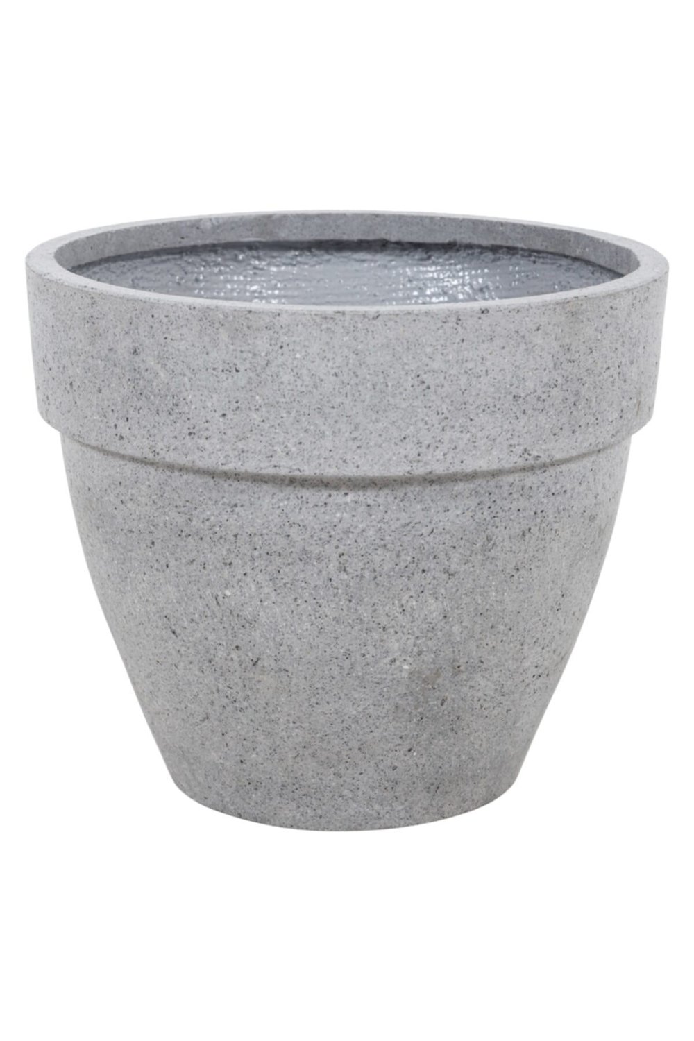 Hafif Beton Saksı Gül Gri (s) 18x16