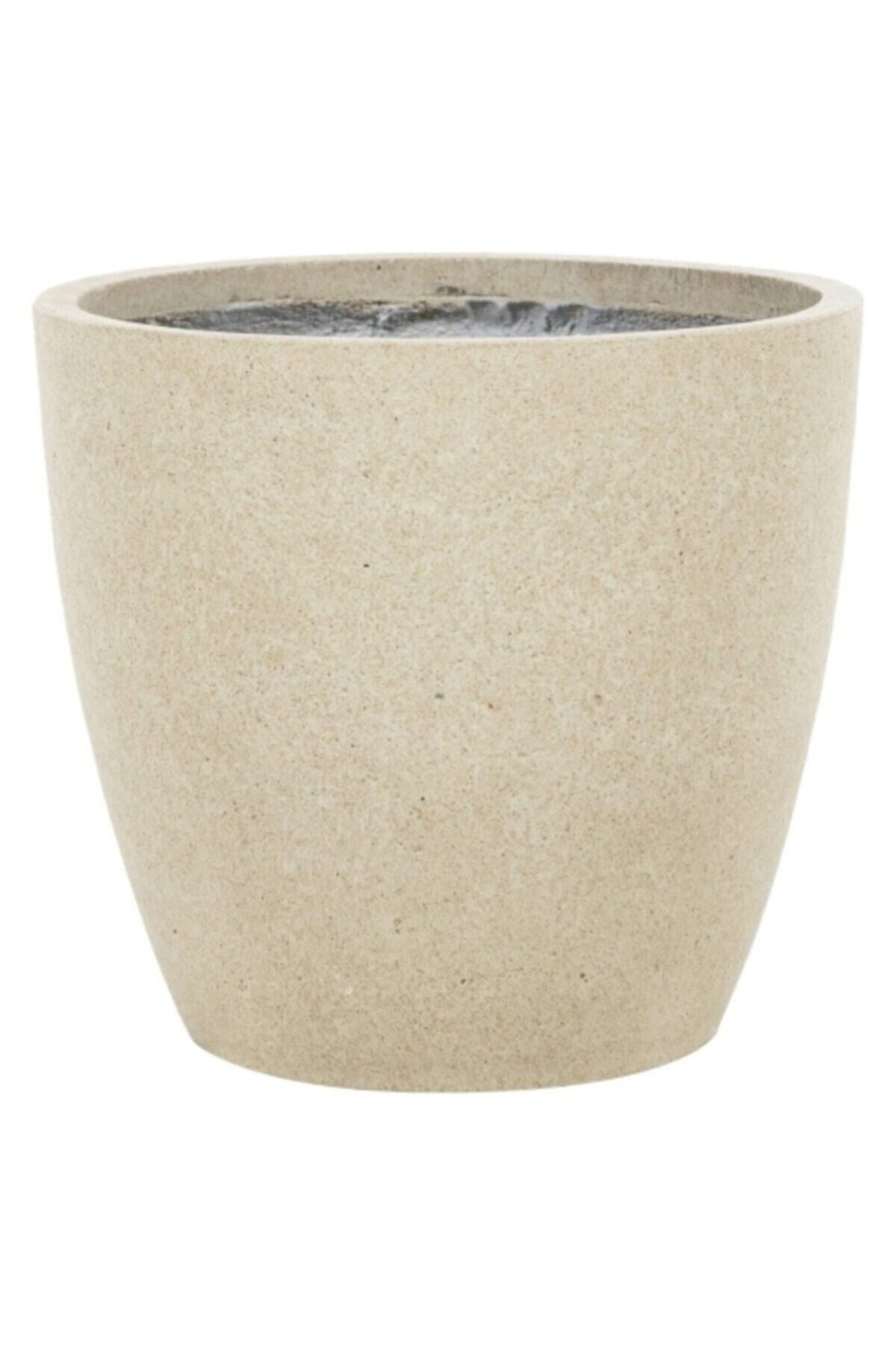 Hafif Beton Saksı Papatya Krem (l) 27x27