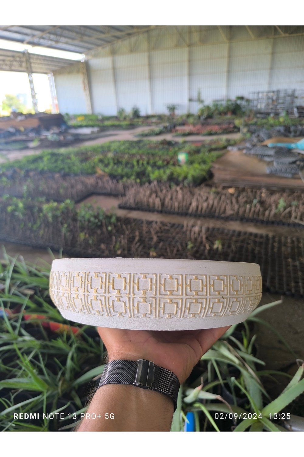 Kahire dizayn taş Orkide bonsai ve aranjman saksısı no 2