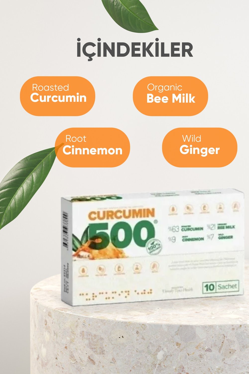 & Metabolizma Hızlandırmaya Yardımcı- Curcumin 500 Detox- 1 Kutu