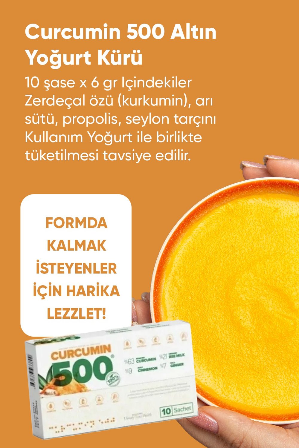 & Metabolizma Hızlandırmaya Yardımcı- Curcumin 500 Detox- 1 Kutu