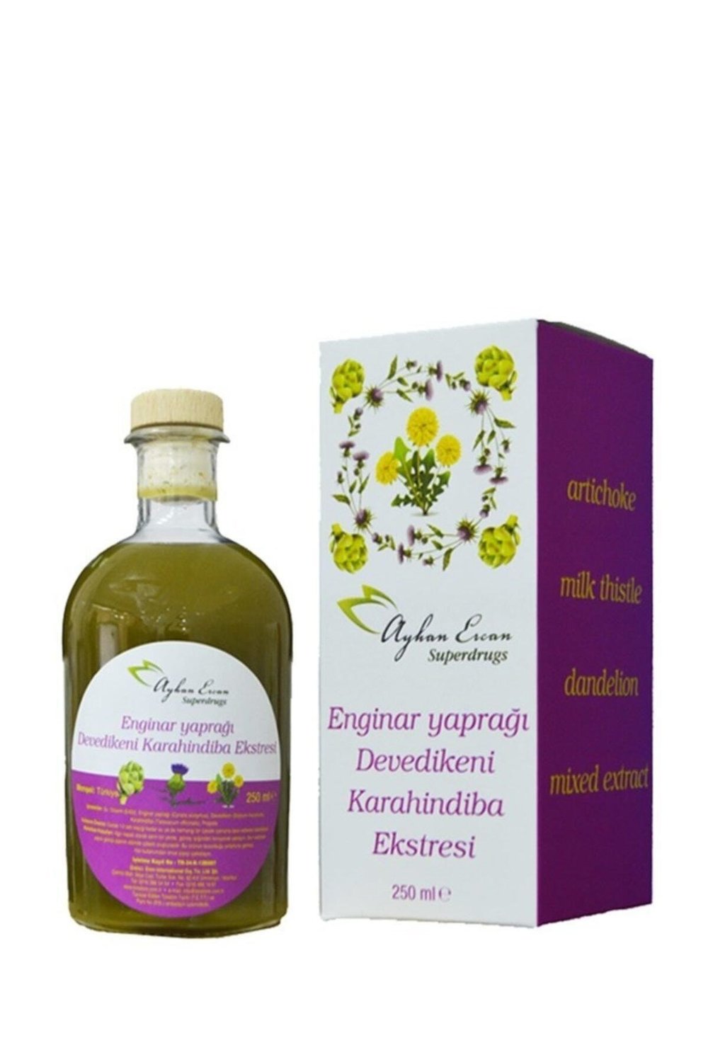 Enginar, Devedikeni Ve Karahindiba Ekstresi 250 ml