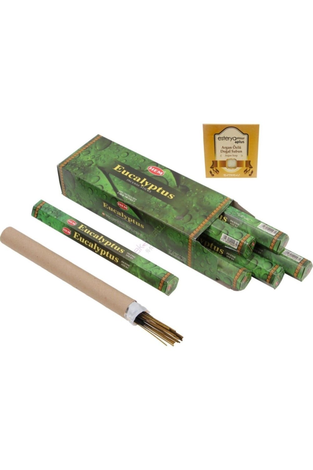 Eucalyptus Okaliptus 6 Lı Tütsü Ve Esterya Plus Argan Sabunu