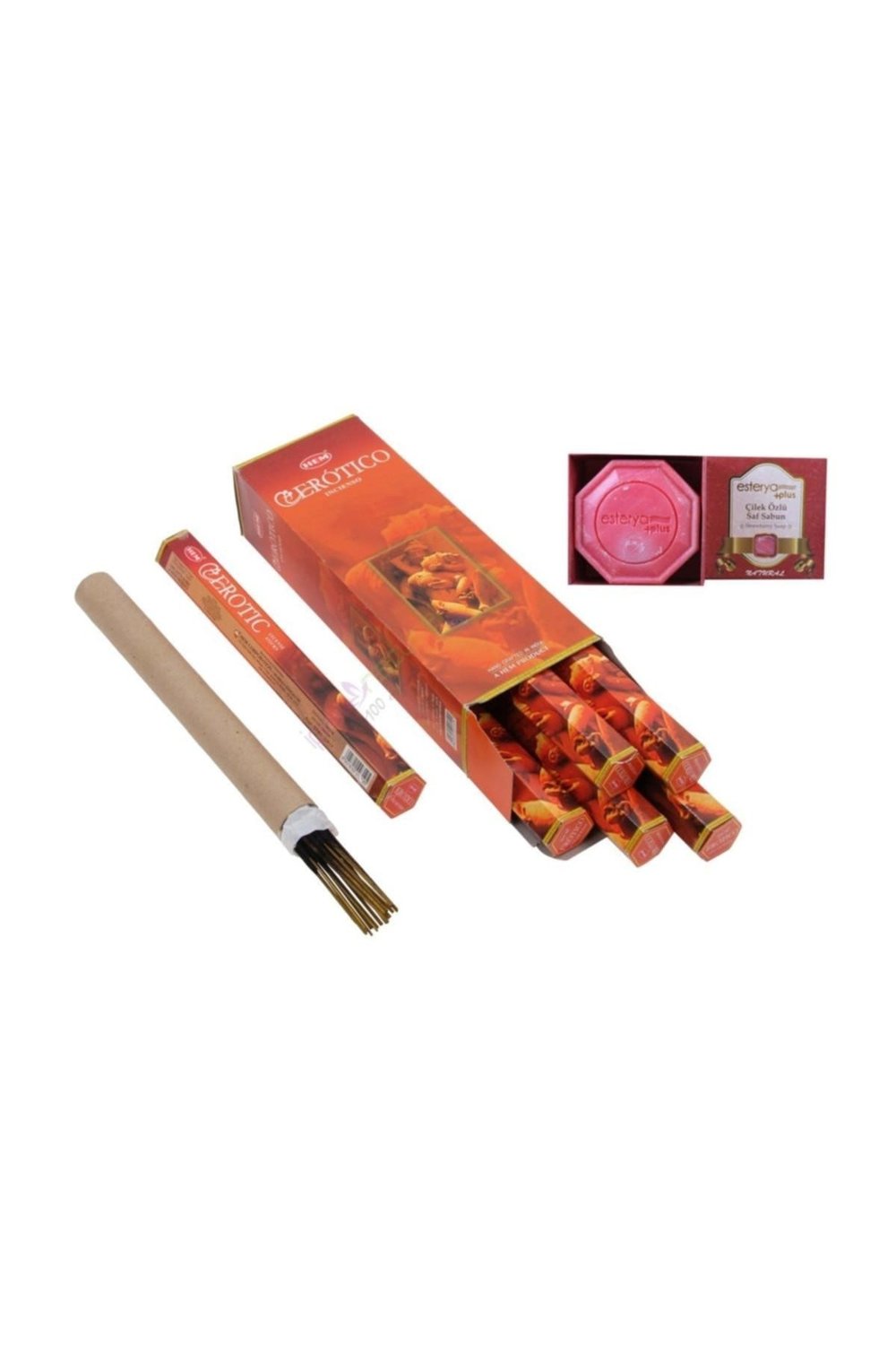 Hem Erotic 6 Adet Tütsü Ve Esterya Plus Çilek Sabunu