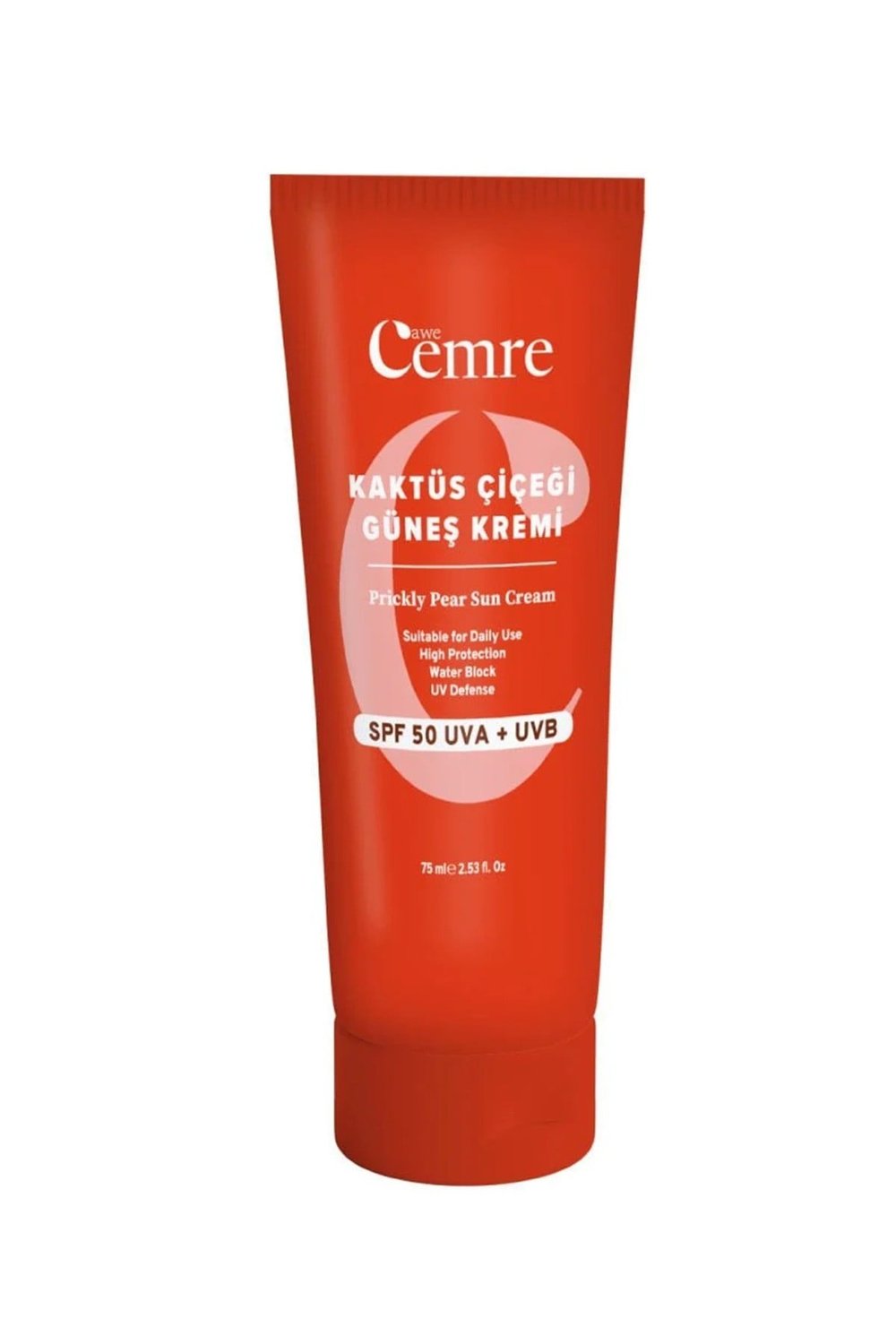 Kaktüs Çiçeği Güneş Kremi 75 ml 50 Spf Uva Uvb Leke Karşıtı, Ton Eşitleyici, Aydınlatıcı