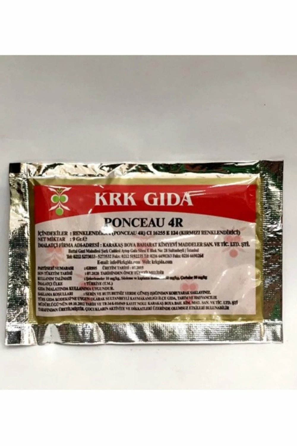 Kırmızı Gıda Boyası Toz 9 Gr