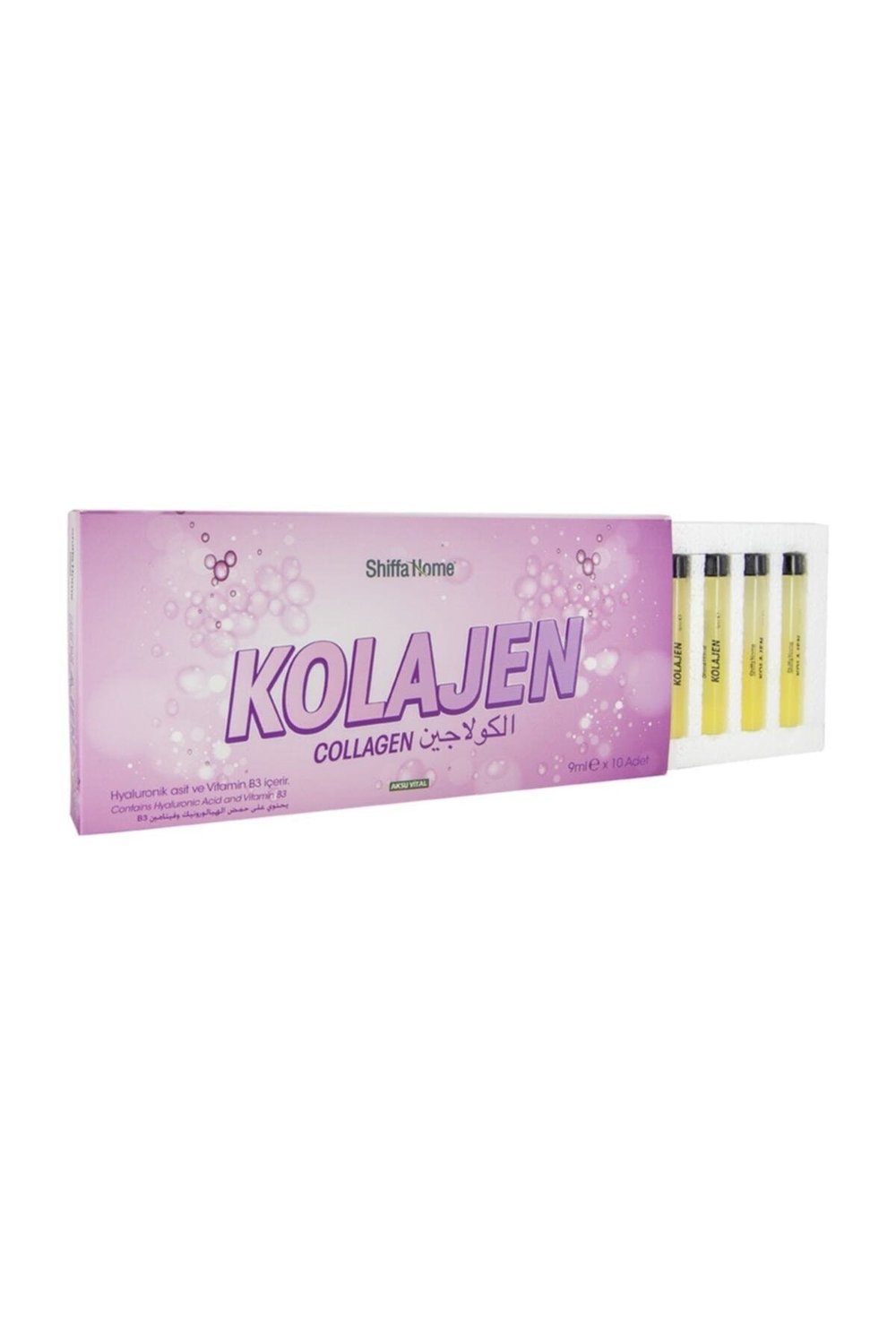 Kolajen 2500 mg Hyaluronik Asit 30 mg Vitamin B3 3,6 mg