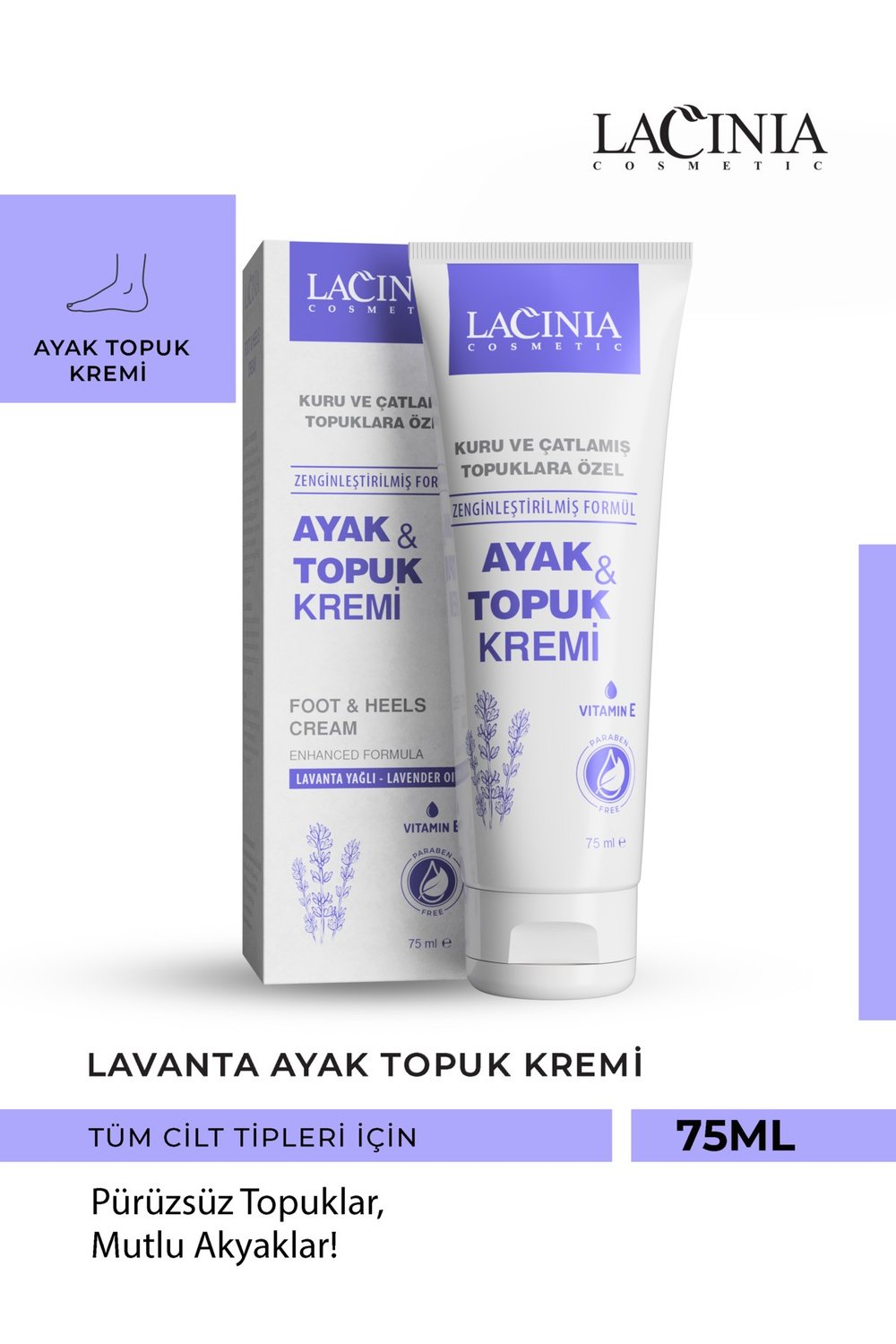 Lavanta Özlü Ayak Ve Topuk Kremi 75 ml