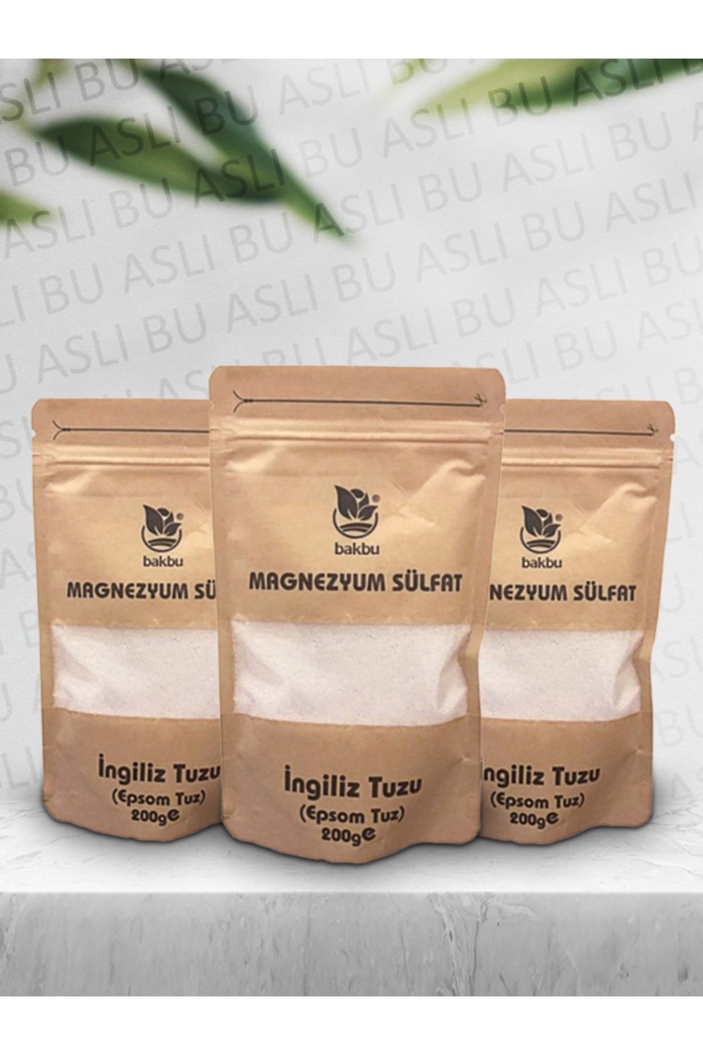 Magnezyum Sülfat Ingiliz Tuzu Toz 200 Gr 3lü