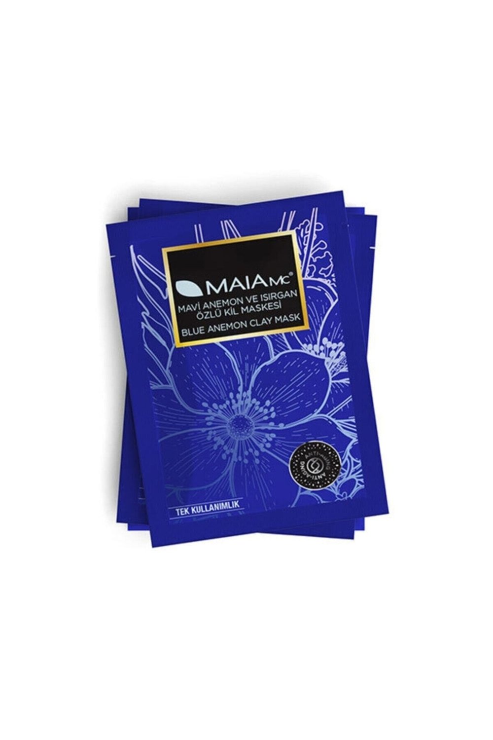 Maia Tek Kullanımlık Mavi Anemon Ve Isırgan O?zlu? Maske 20gr