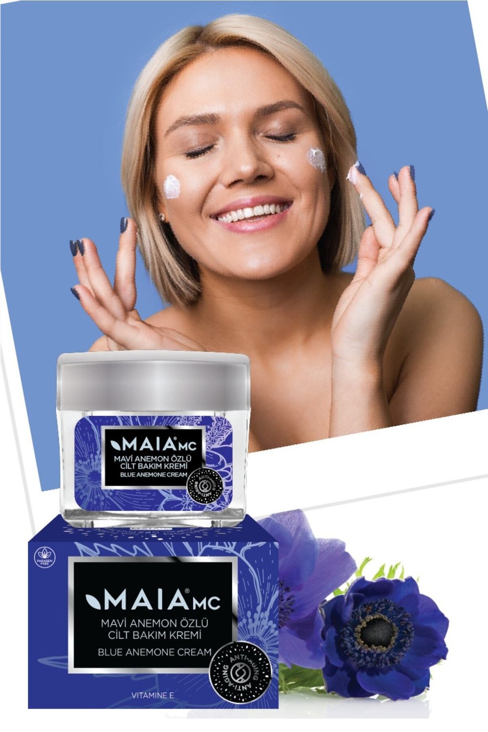 Mavi Anemon Özlü Cilt Bakım Kremi 50 ml