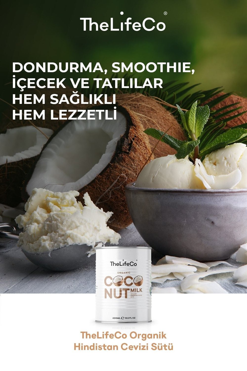 Organik Hindistan Cevizi Sütü 400ml