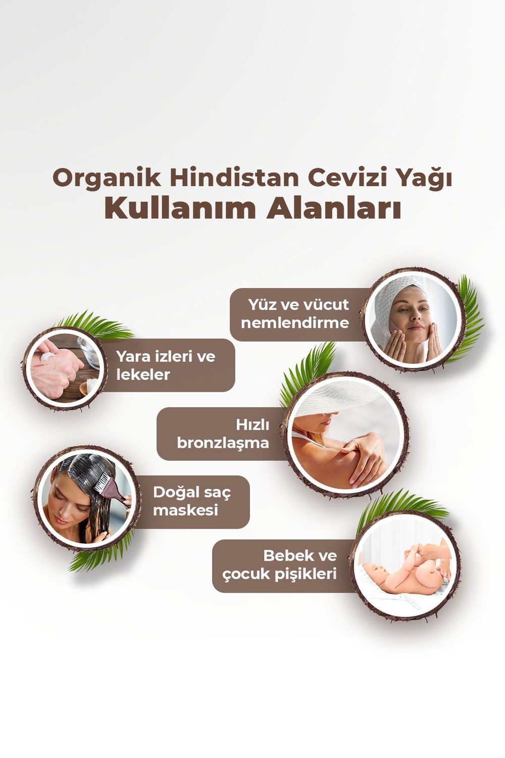 Organik Soğuk Sıkım Hindistan Cevizi Yağı 337 ml (VEGAN)
