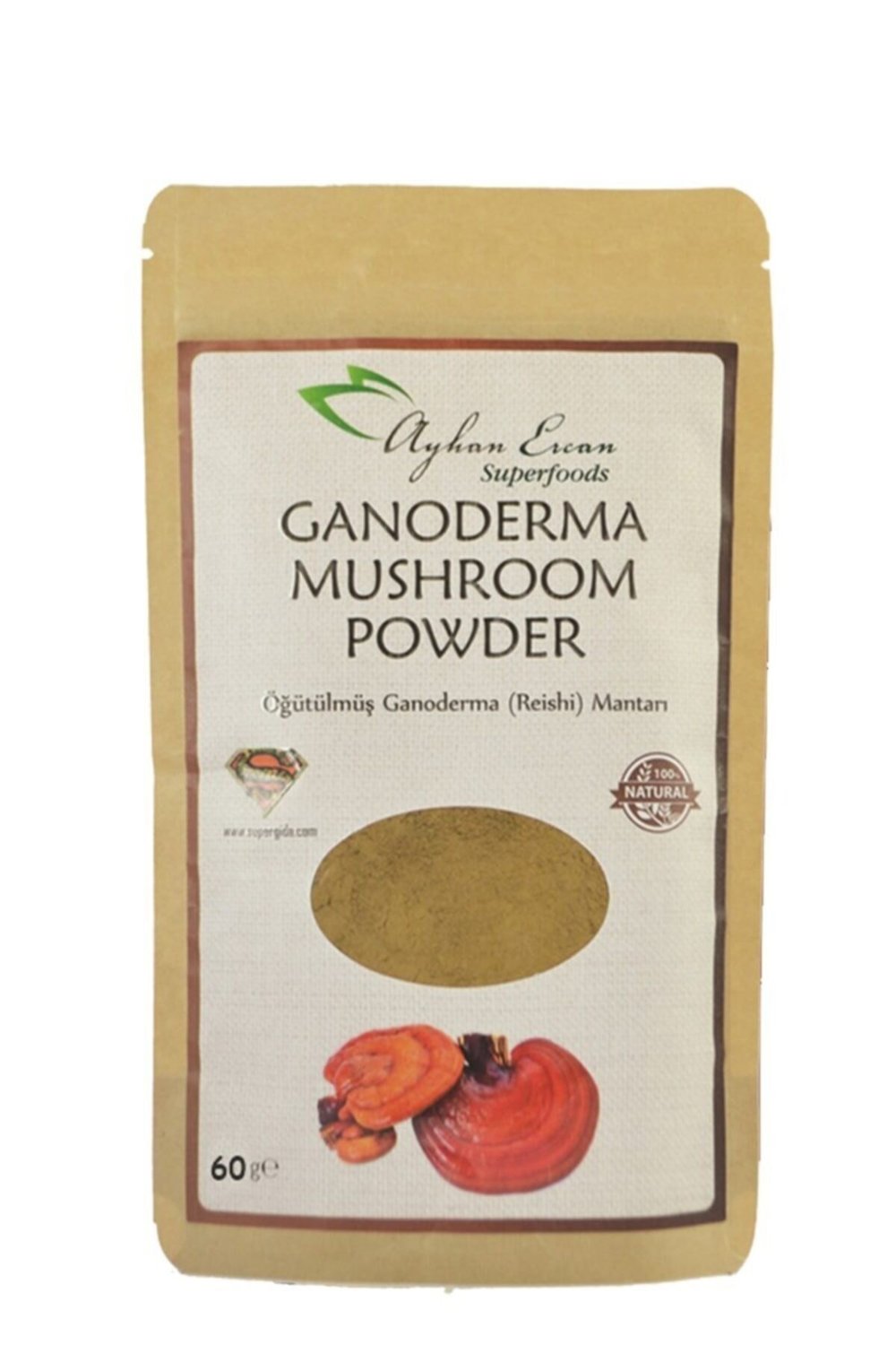 Süper Gıda Ganoderma Reishi Mantarı 60 gr